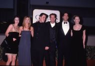 David Schwimmer and the F.R.I.E.N.D.S cast at 55th Annual Golden Globes. (Image via Getty)